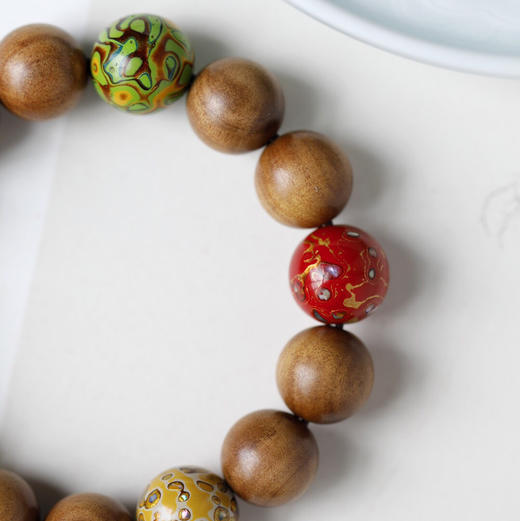 【青山特惠】12mm 10颗大漆-老山檀 五行珠【缘彤】手串y12 商品图4