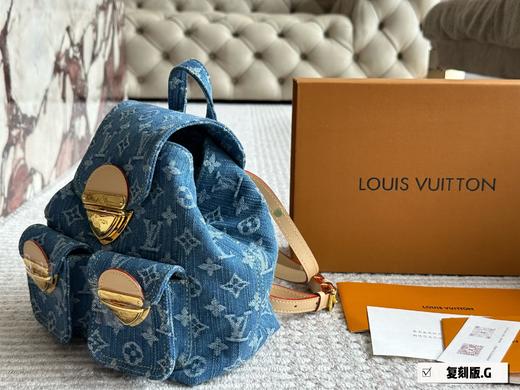 点此购买 LV经典重塑团老花牛仔双肩包 sj 315017 商品图3