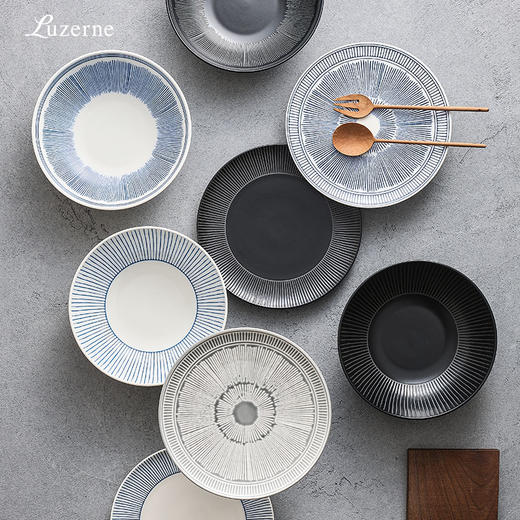 Luzerne陆升 陶瓷岸射线/圆射线4件套平盘深盘-礼盒装 商品图2