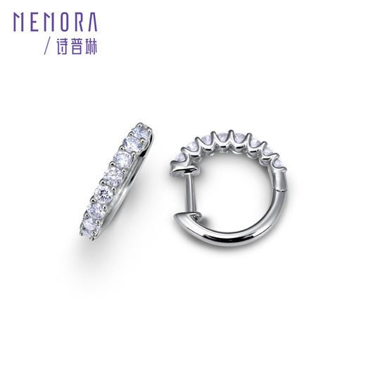 璀璨系列18k金钻石耳饰 闪耀钻石耳环女士礼物DE063901 商品图0