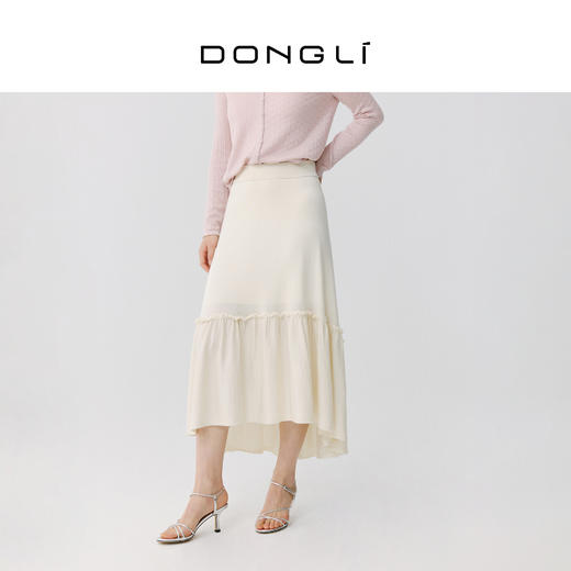 东黎 • 丝绒女士春夏气质舒适高腰显瘦半裙 3082 商品图1