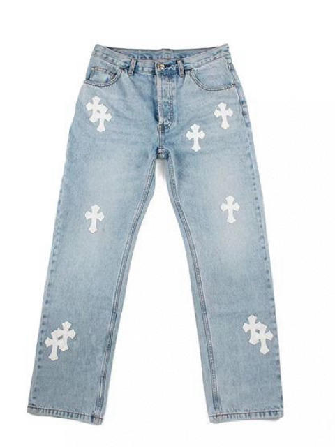 CHR-SH 浅牛白皮牛仔裤 商品图0