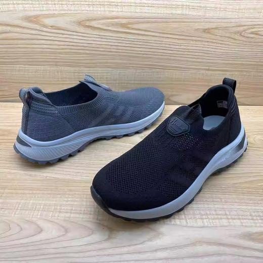 豪行2024年夏季新品时尚潮流飞织健步男单爸爸鞋14200922 商品图4