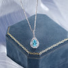 子佩集S925银【静蓝微醺】套链【YL-6018104】纯银项链时尚蓝色水滴项链2503 商品缩略图2