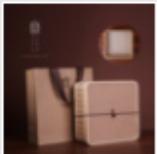 竹编方形单饼盒 商品图0