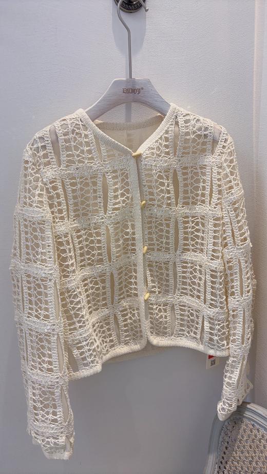 【门店同款】ENJOY春季绮梦繁花亮片镂空外套 162196237 商品图1