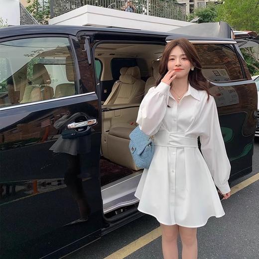 金蘑菇菇 听见你的声音2.0/全新升级 醋酸亚麻衬衫裙 高奢系列 商品图2