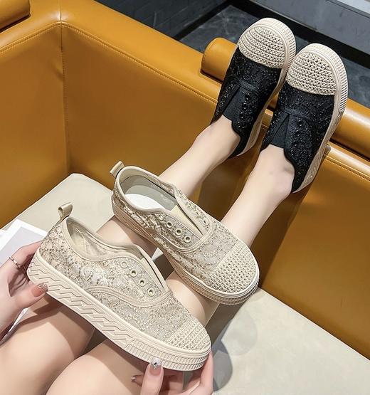 年后发！一脚蹬/半拖可选~【意大利凯撒KAISER小香风刺绣网纱一脚蹬渔夫鞋】超级软！脚感超舒服！舒适透气的蕾丝网纱面，包容性好显脚小❗裸穿软弹无压力 商品图9