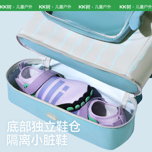 KK树儿童游泳包专用防水包女孩宝宝干湿分离沙滩包男童泳衣收纳袋几何序曲泳包 商品图4
