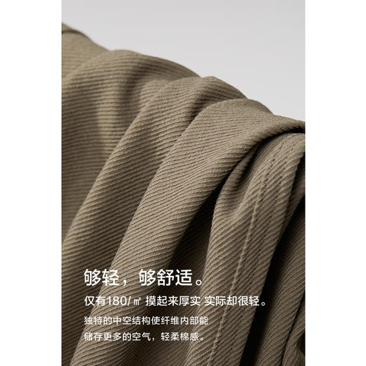 棉仓346818017-斜纹保暖中空纱松紧腰阔腿裤 商品图1