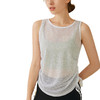 跃牌【洛水之神系列】春夏新款修身显瘦白色速干跑步运动服长袖健身上衣154无袖罩衫 商品缩略图4