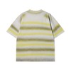 67378夏季高级感新款美式撞色晕染横纹圆领短袖T恤休闲百搭宽松上衣 商品缩略图5