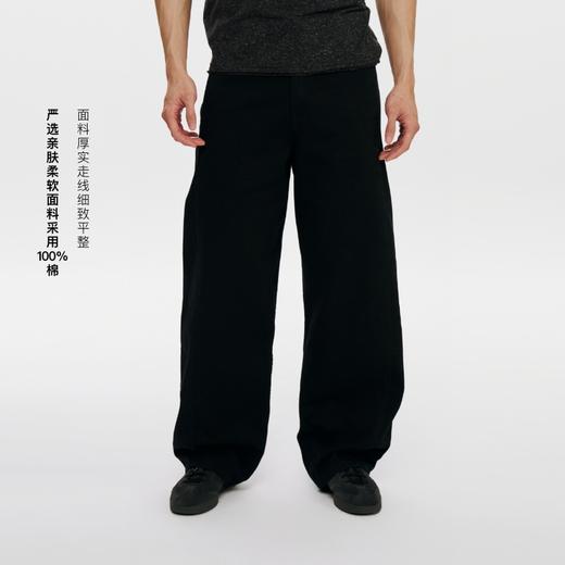 oneup斜纹腰带弯刀裤 商品图2