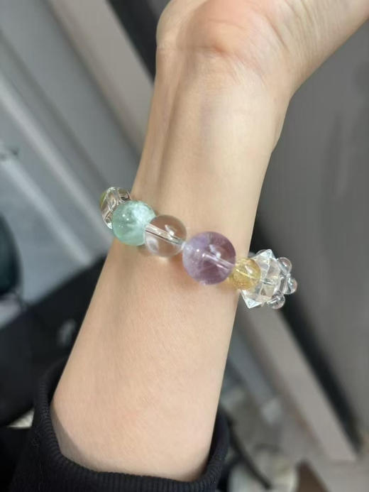 云霄多宝～ 天然莫桑粉晶/西柚粉/紫兔毛/薰衣草紫水/芬达胶花/羽毛萤石/白水晶/海蓝宝/白水双加尖/金锂云母/黄胶花/白水异形 点位: 9-15 商品图1