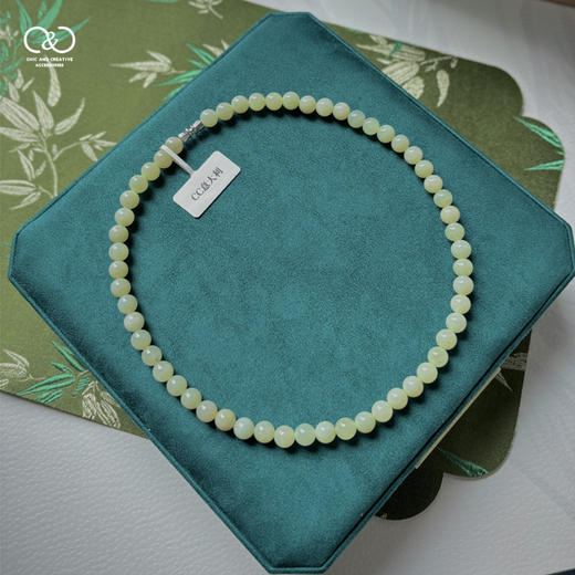 【C&C意大利限定礼盒  天然和田玉项链】源自自然 温润如初 简约设计 百搭日常提升气质 商品图8