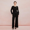 QF110斯尔丽2025新款四面弹舒适面料颗粒视觉宽松舒适上衣配直筒裤套装 商品缩略图5
