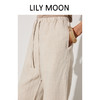 【75%天丝+25%亚麻】LILY MOON天丝亚麻松紧腰抽绳阔腿裤LM1228 商品缩略图1