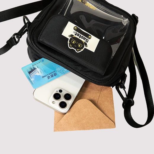 大英博物馆 巴斯特系列 萌猫休闲痛包透明 斜挎包 商品图3