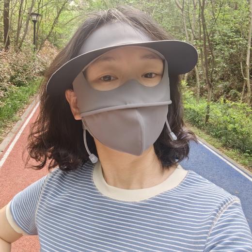 猫太推荐—巨瘦脸防晒面罩 脸基尼黑胶帽檐 全脸冰丝口罩 商品图0