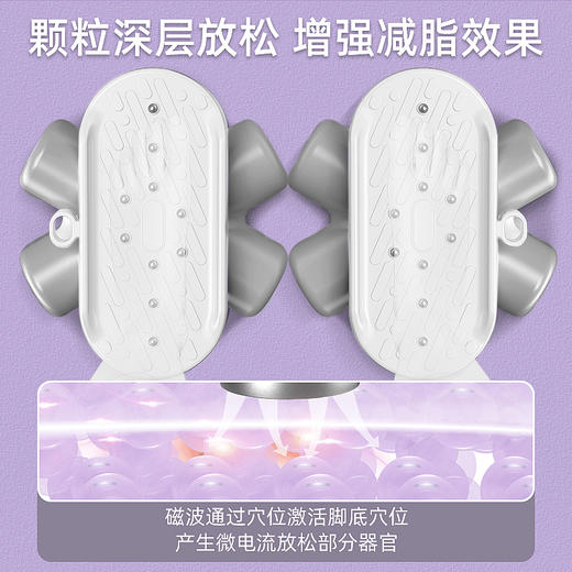 【自营】敲打熊敲打熊 分离扭腰盘转盘美腰器按摩健身塑形塑腰运动健身器材KT705 浅灰色 商品图5