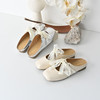 经典鲨2025年夏季新品复古方头一脚蹬温柔蕾丝系带半拖鞋女KW89-529081 商品缩略图1