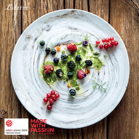 Luzerne 陶瓷北欧风大理石系列餐具10件套-礼盒