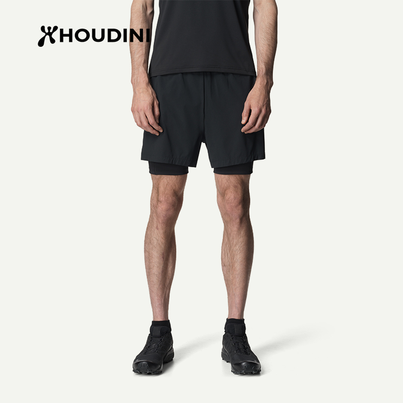 HOUDINI胡丁尼Pace Trail Shorts疾速越野男户外快干跑步健身短裤  840058
