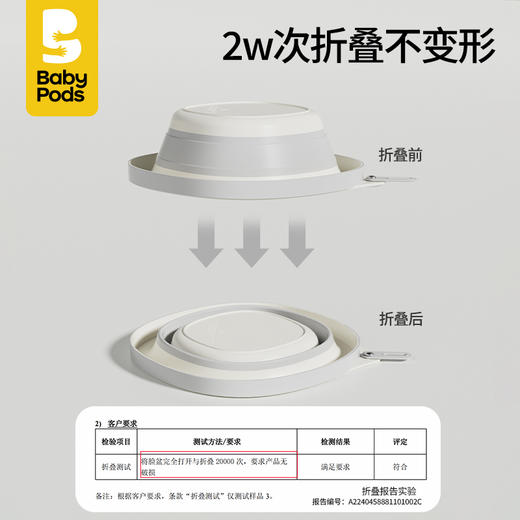 【云优选】babypods婴儿洗脸盆可悬挂新生儿童洗屁股洗脚盆宝宝专用可折叠 商品图1