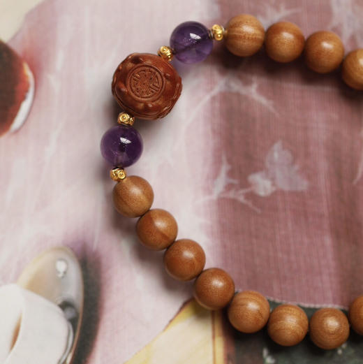 【青山特惠】8mm 18颗 老山檀香 原创【聚宝盆】手串 y17 商品图6