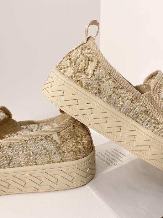 年后发！一脚蹬/半拖可选~【意大利凯撒KAISER小香风刺绣网纱一脚蹬渔夫鞋】超级软！脚感超舒服！舒适透气的蕾丝网纱面，包容性好显脚小❗裸穿软弹无压力 商品图13