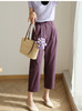 抗皱超态棉！2025轻盈薄款松紧高腰宽松显瘦直筒阔腿裤九分休闲裤女夏款！ 商品缩略图8