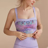 跃牌【洛水之神系列】油画瑜伽服背心美背一体式固定胸垫聚拢文胸726 商品缩略图3