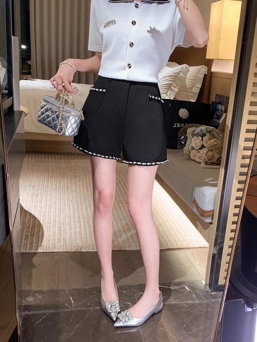 张心子【时髦攻略】高腰显瘦遮胯休闲短裤裤子 U2504046 商品图4