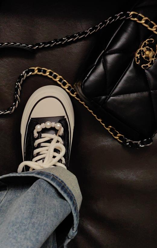 串珠子亮片透视厚底鞋 商品图9