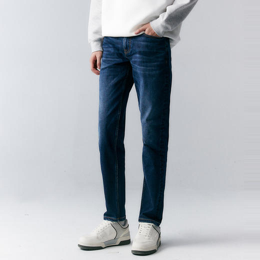 棉仓346819013-弹力小锥版水洗牛仔裤 商品图0