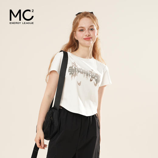 女装圆领晕染印花T恤-9008T5221035 商品图4