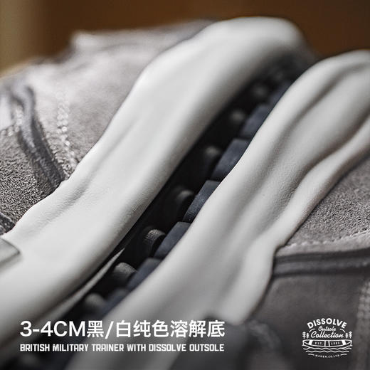 马登溶解英训鞋男2025春季增高灰色老爹鞋潮休闲鞋复古运动慢跑鞋 商品图2