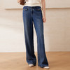 EITIE爱特爱莱赛尔直筒显瘦复古高腰阔腿牛仔裤2025年夏季新款B2505612 商品缩略图2