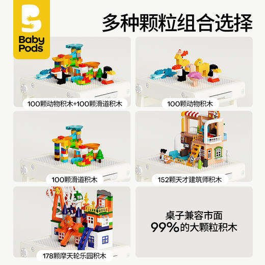【云优选】babypods儿童多功能积木桌男女孩益智玩具宝宝生日周岁礼物礼品（不支持7天无理由，介意慎拍） 商品图3
