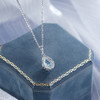子佩集S925银【静蓝微醺】套链【YL-6018104】纯银项链时尚蓝色水滴项链2503 商品缩略图3