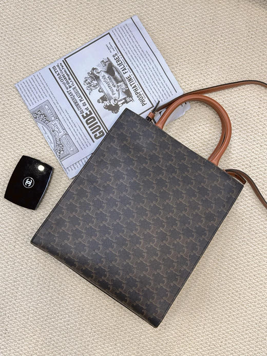 Celine 中号 老花拼皮 凯旋门 琴谱 托特包 商品图1