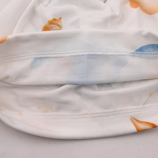 棉果果夏季男童女童婴儿帽家居防蚊5A抗菌莫代尔出生帽M204400400065 商品图2