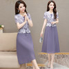 中长款假两件连衣裙，气质修身韩版时尚妈妈裙子QYM- AH5160FDY38 商品缩略图0