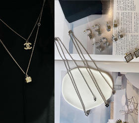 THS-无 香家 小方块方糖系列 项链 耳饰 CU1288