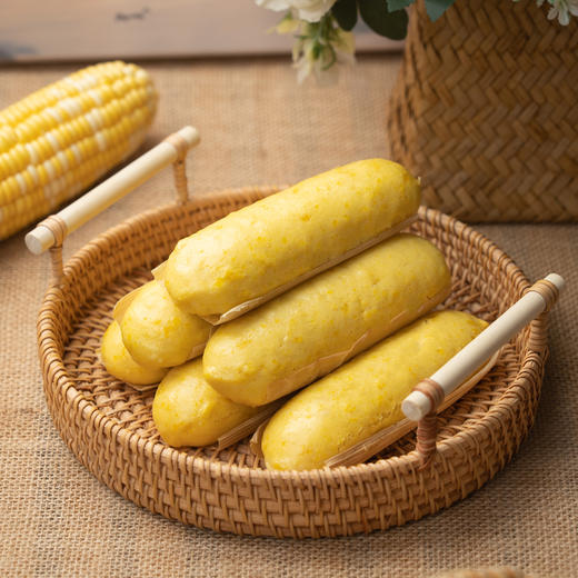 择素有机面甜玉米棒棒 400g/袋 一包8根 鲜玉米粒爆浆香甜面点 6分钟蒸出幸福早餐 商品图9