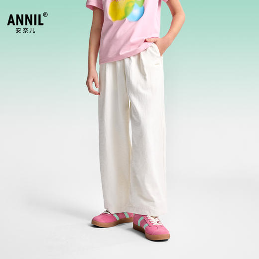 【热卖🔥🔥】【垂感直筒阔腿裤】女童全腰单裤夏季新款安奈儿童装小程序专享EG526212 商品图1