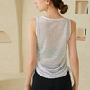 跃牌【洛水之神系列】春夏新款修身显瘦白色速干跑步运动服长袖健身上衣154无袖罩衫 商品缩略图3