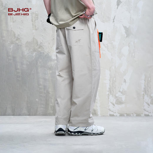 BJHG不计后果休闲裤子男款夏季2025新款潮美式简约直筒宽松九分裤 商品图3