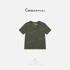 COCO ZONE 刘一一【棉混纺】通勤风打底内搭圆领T恤 CD2A0631