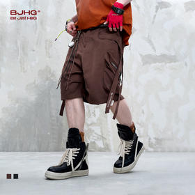 BJHG不计后果工装短裤男夏季2025新款废土风机能户外运动五分裤子